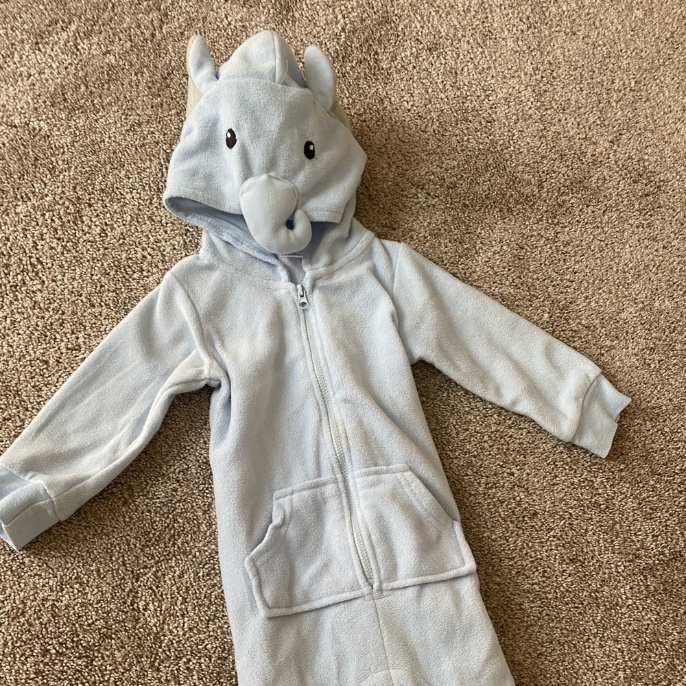 Soft elephant one piece outfit